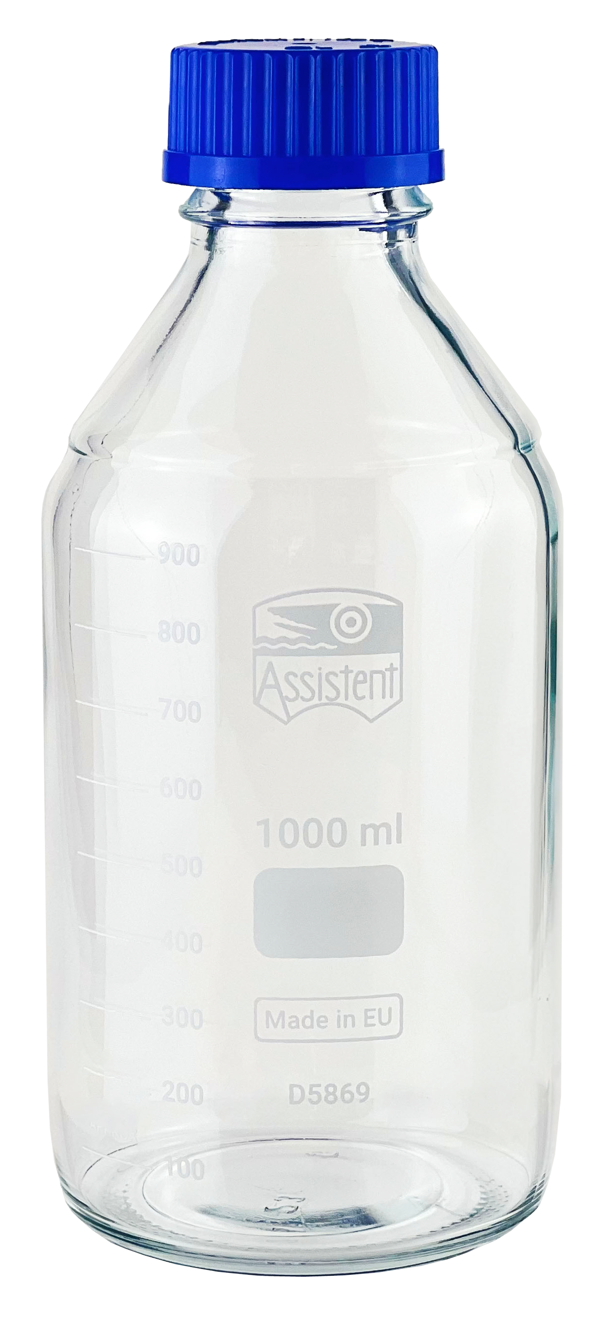 Laborgewindeflasche Borosilikatglas 250ml  mit Kappe